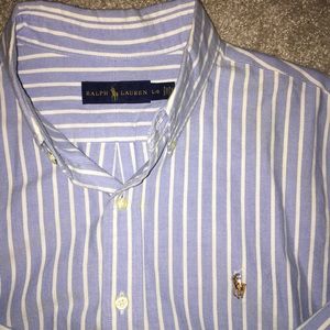 Striped Blue and White Oxford, Polo Ralph Lauren